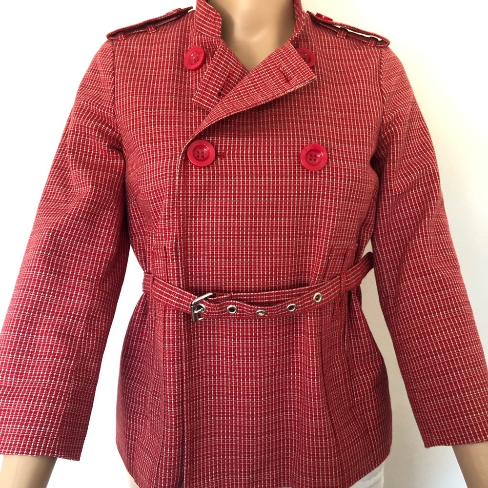 Marc by Marc Jacobs Double Breasted Tweed-style Jacket Ex Small